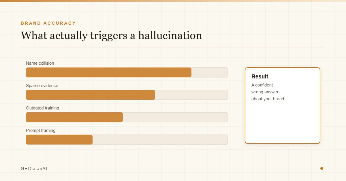 What Triggers AI Brand Hallucinations? A Look Across ChatGPT, Claude & Gemini | GEOscanAI